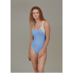 Acacia Peyton Piped Full Piece Swimsuit XL NEW